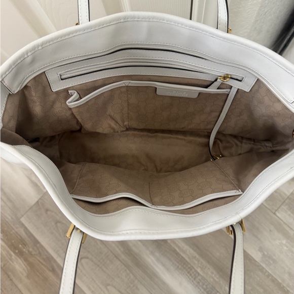 Michael Kors White and Tan Women's Tote Bag - Picture 4 of 5